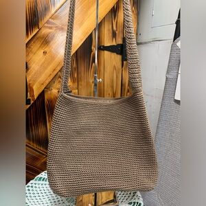 The Sak Brown Woven Shoulder Bag